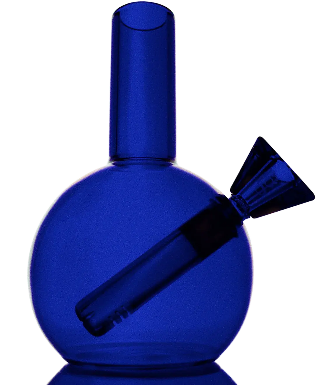 loke glass gaia bubbler in blue