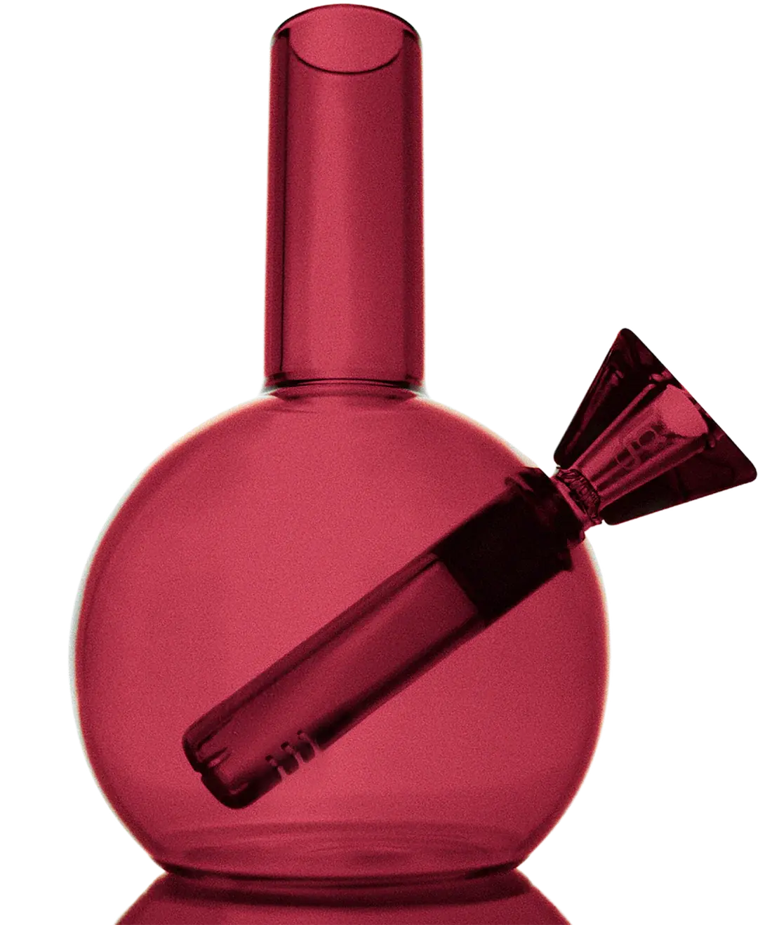 Gaia - Burgundy Loke Glass