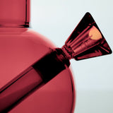loke glass gaia bubbler in burgundy