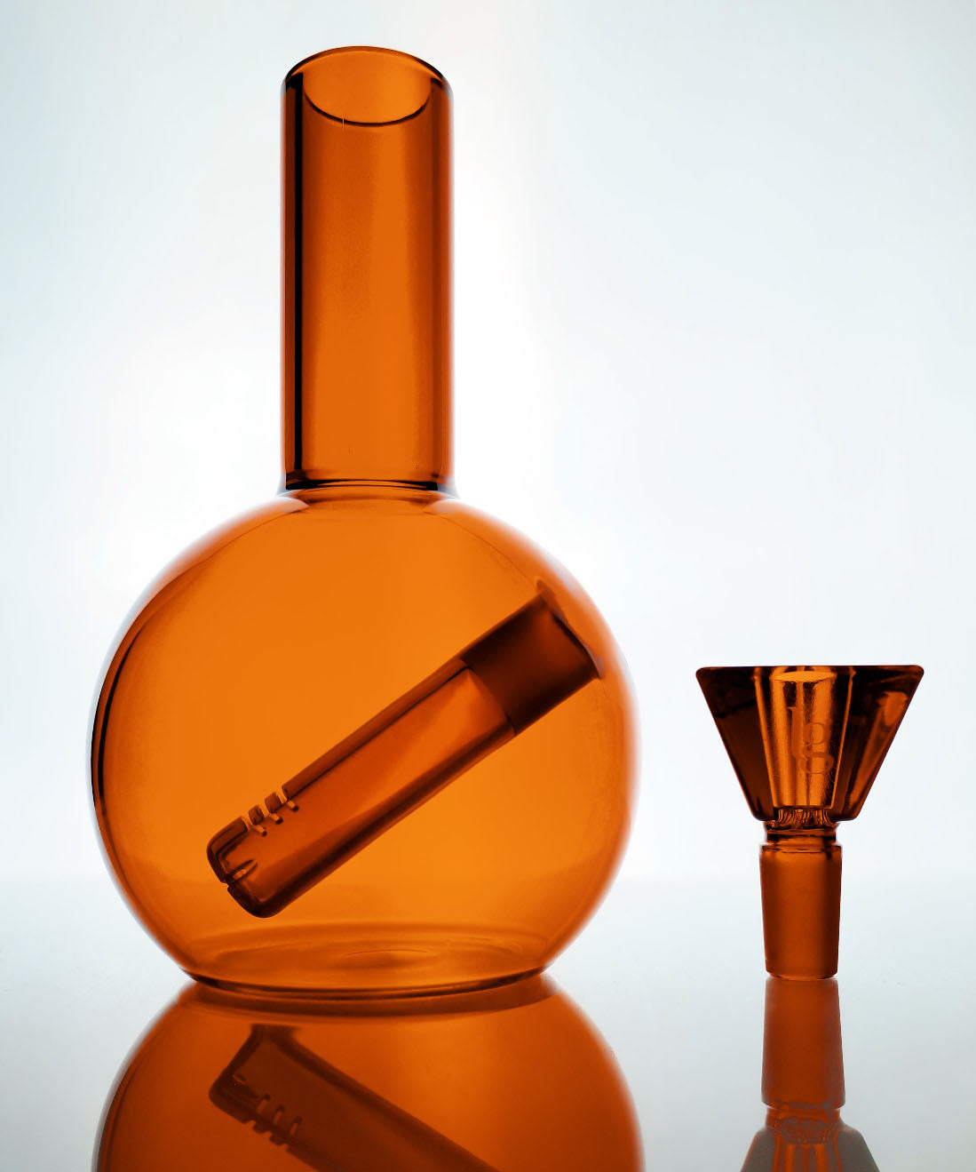 loke glass gaia bong in amber