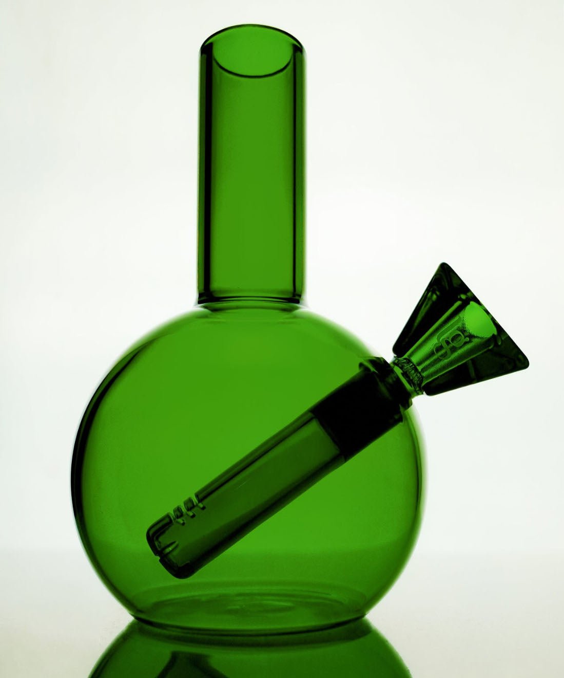 loke glass gaia bubbler in green