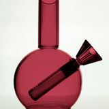 loke glass gaia bubbler in burgundy