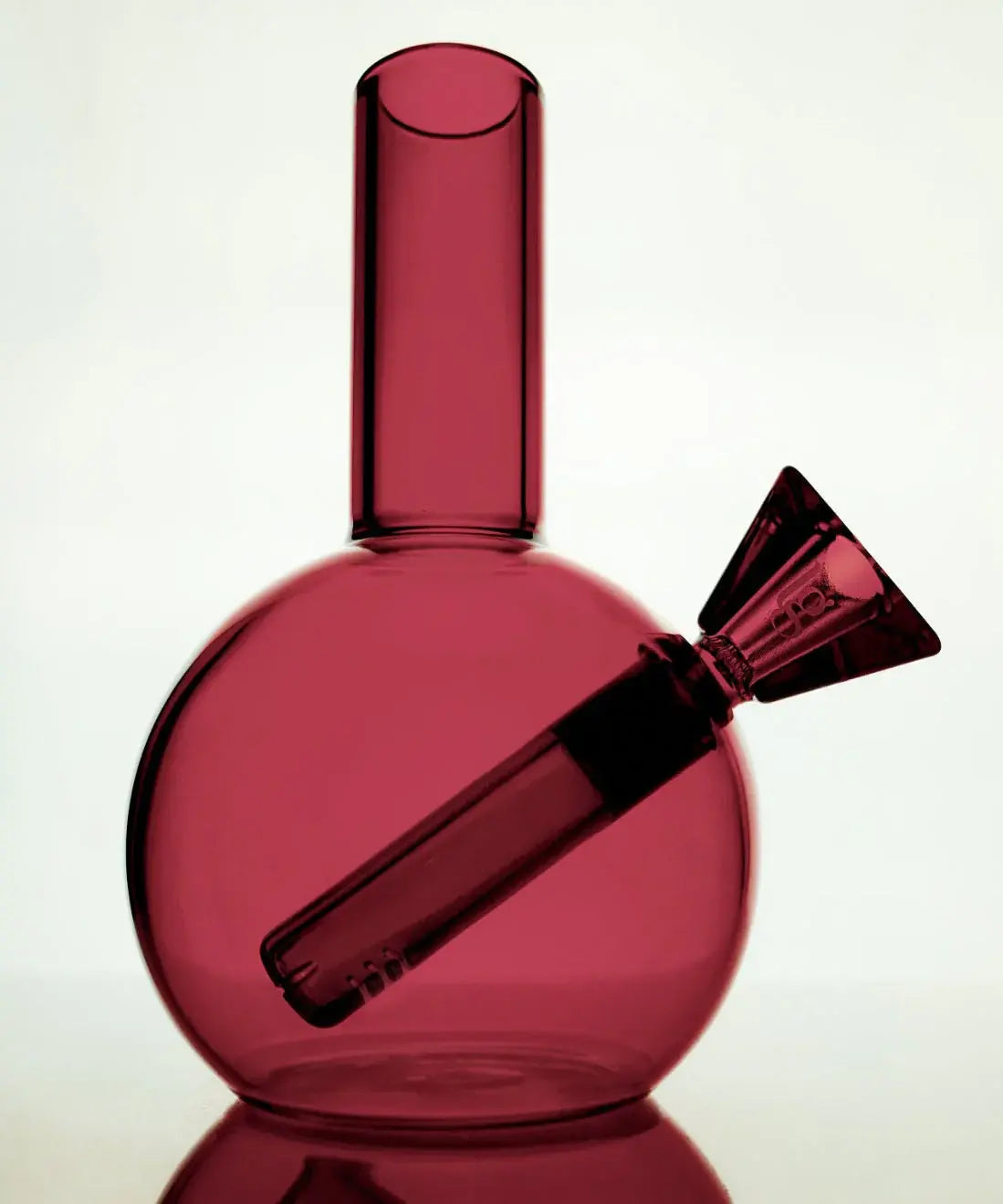 Gaia - Burgundy Loke Glass