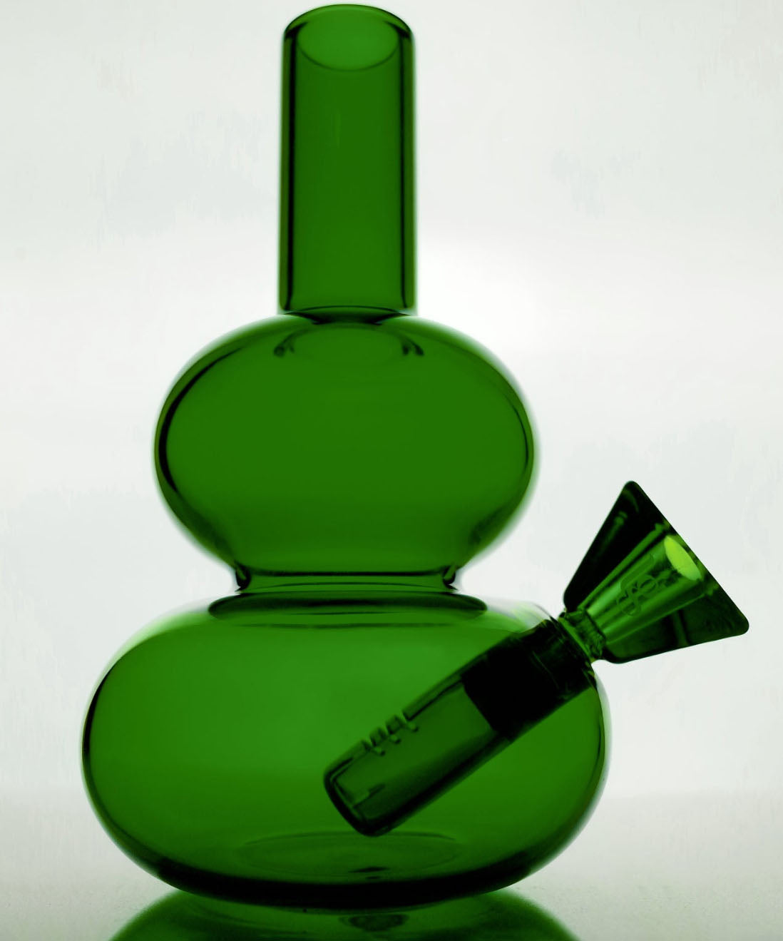 loke glass lilah bong in green