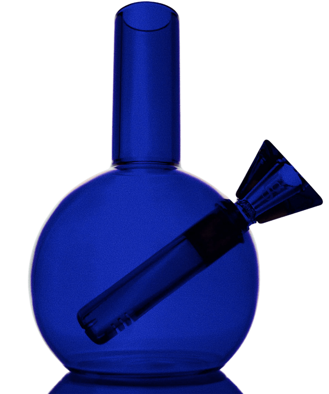loke glass gaia bubbler in blue