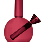 loke glass gaia bubbler in burgundy
