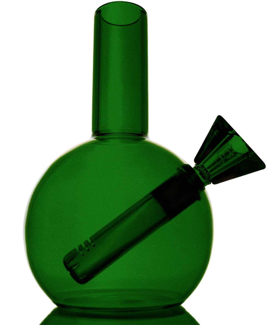 loke glass gaia bubbler in green