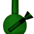 loke glass gaia bubbler in green