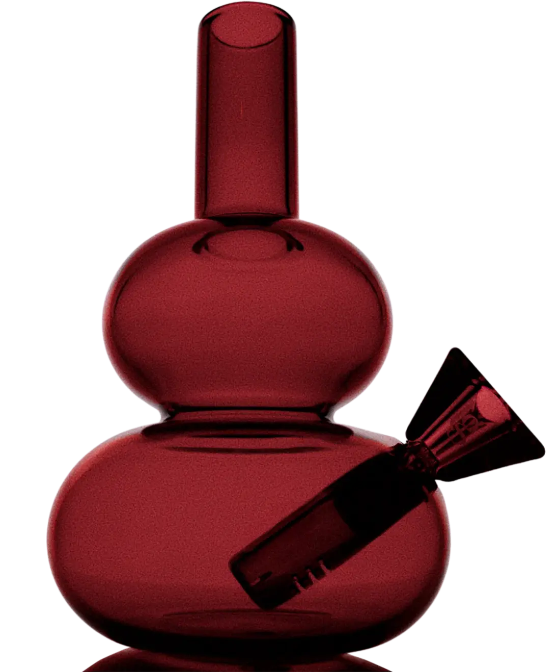 Lilah - Burgundy Loke Glass
