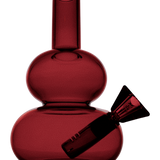 loke glass lilah bong in burgundy