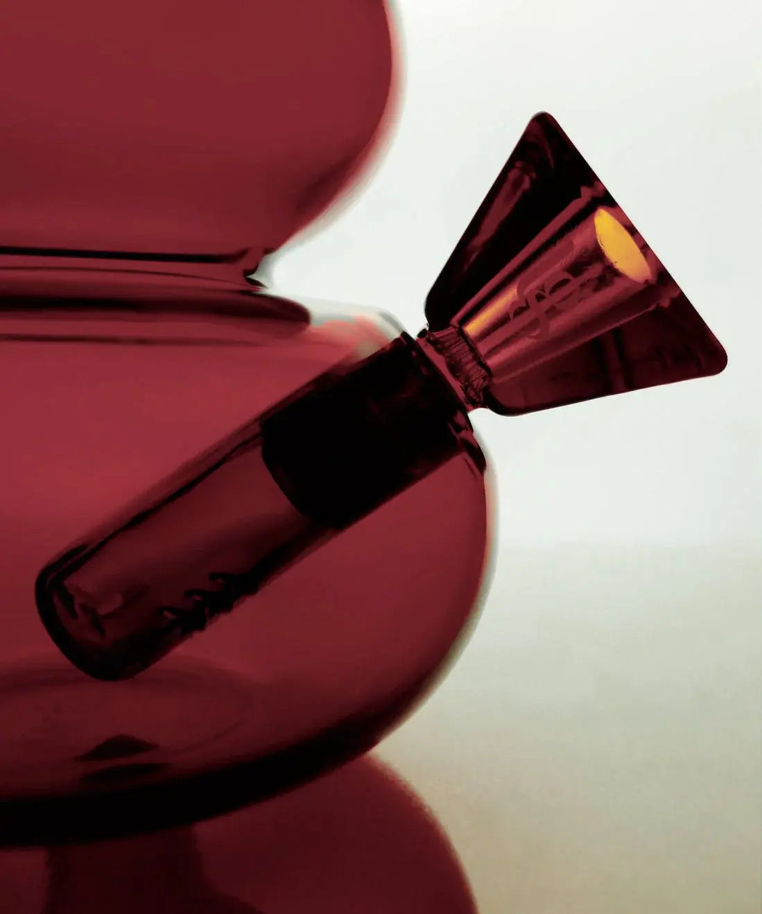 Lilah - Burgundy Loke Glass