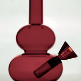 loke glass lilah bong in burgundy