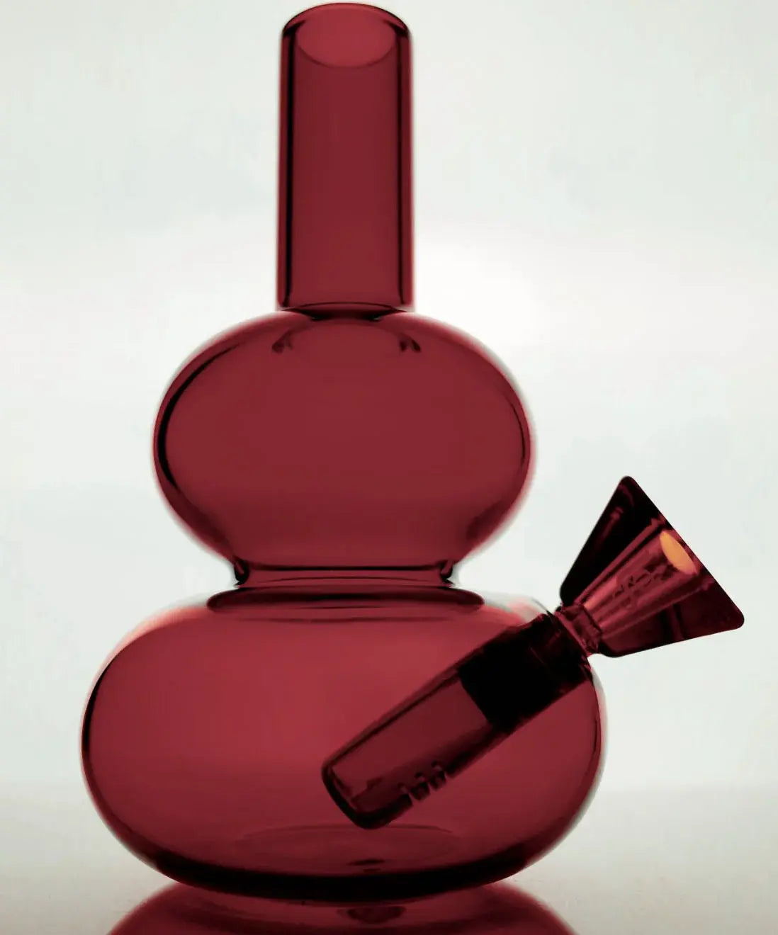 Lilah - Burgundy Loke Glass