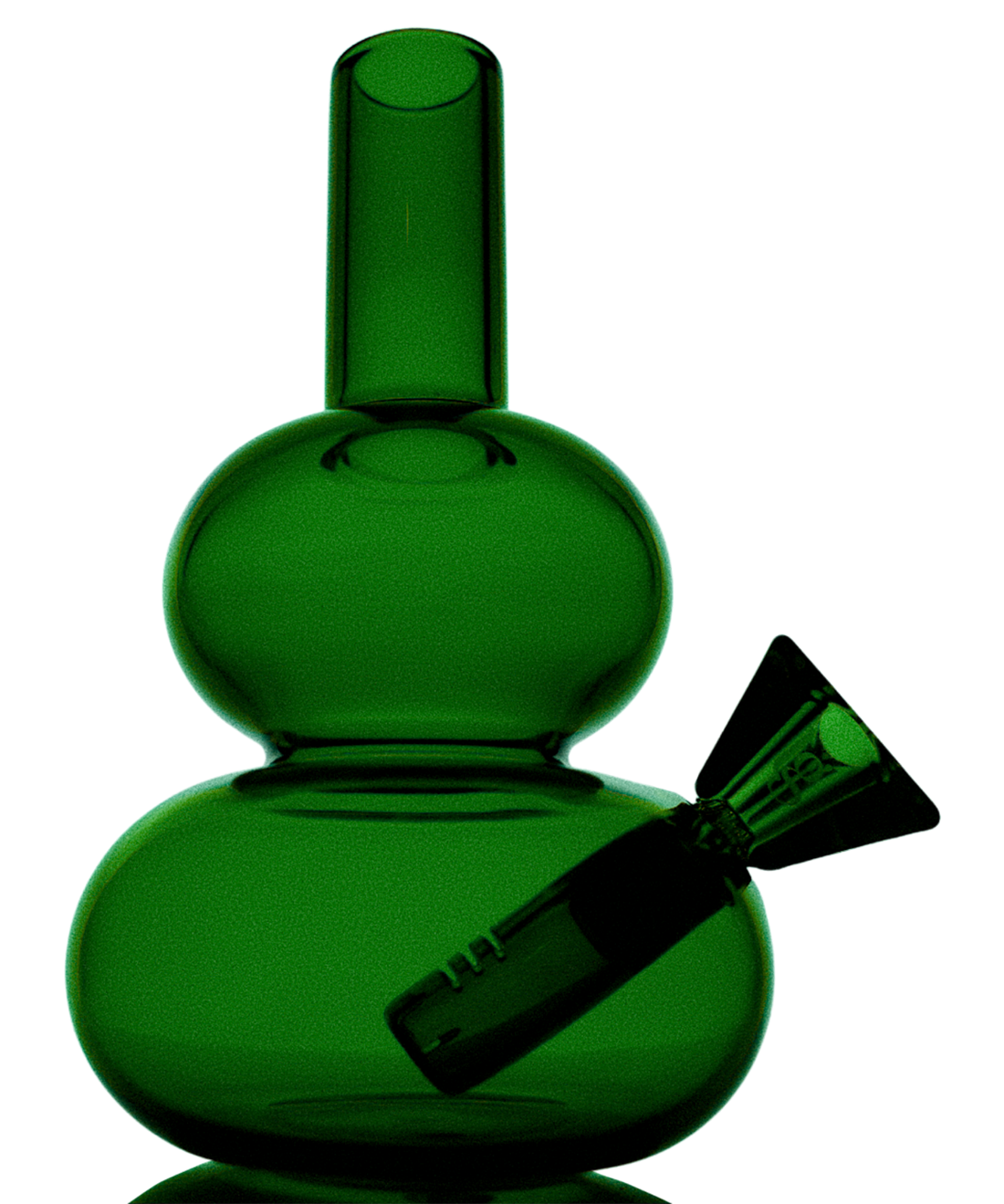loke glass lilah bong in green