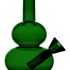 loke glass lilah bong in green